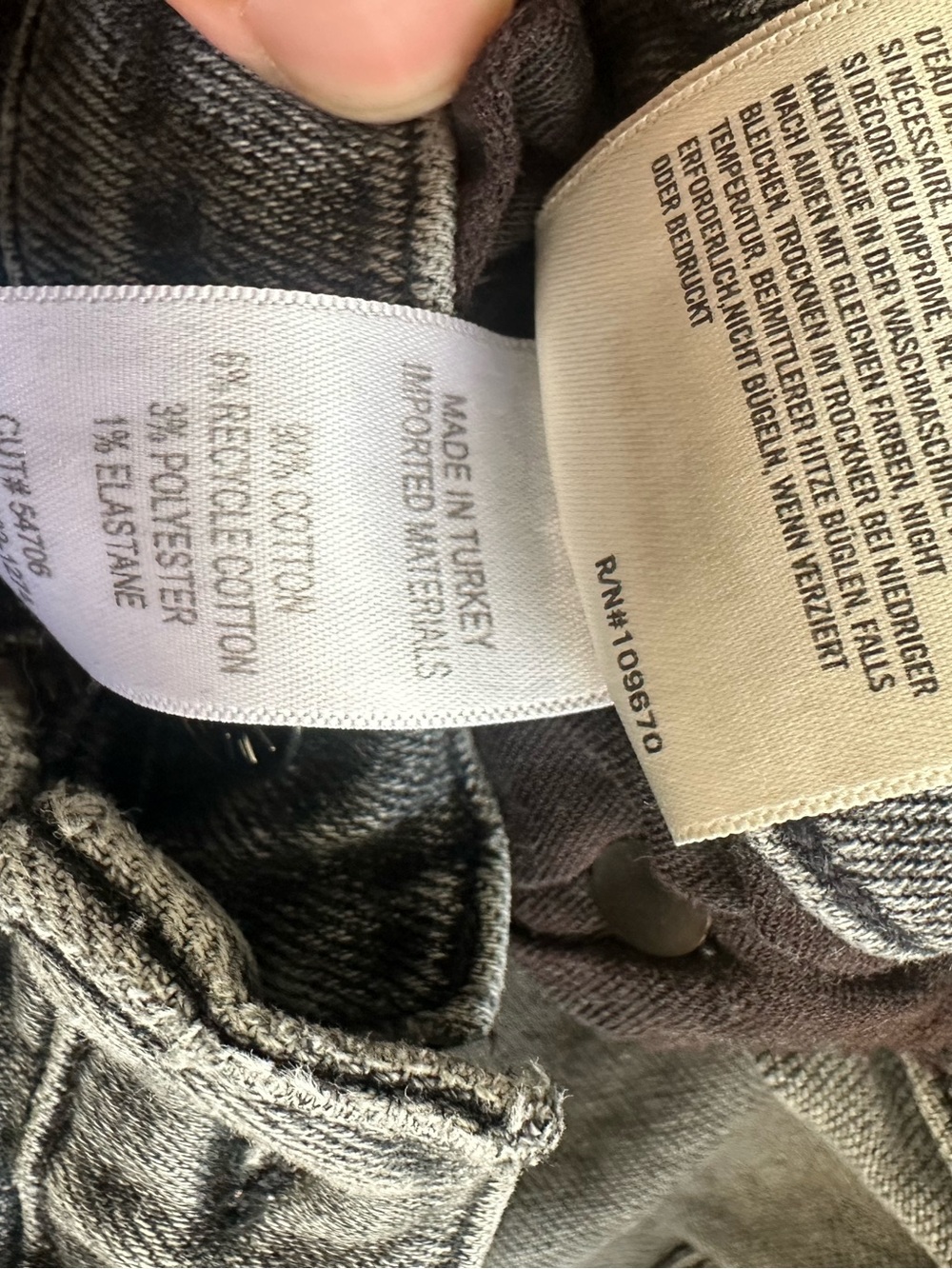 Agolde Washed Charcoal High-Rise Skinny Jeans - Picture 4 of 4
